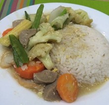 Nasi Cap Cay Daging