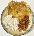 Nasi Telur Kriuk Sambal Tuna