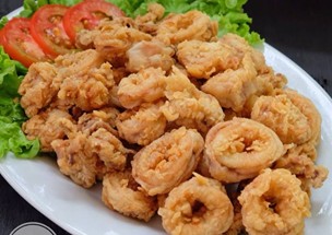Cumi Goreng Tepung + Nasi